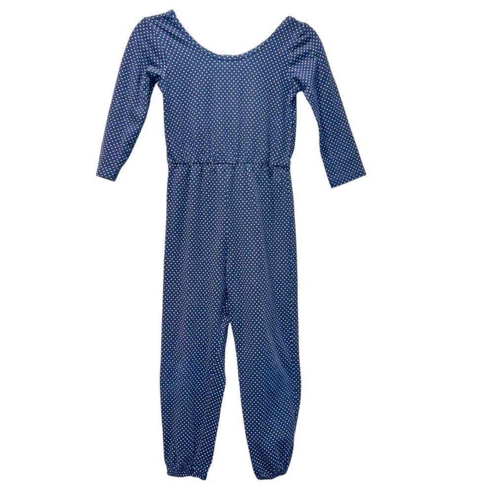 Alice + Ames Navy Polka Dot Jumpsuit Size 6